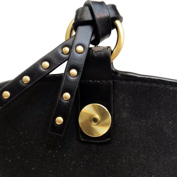 Zara Gold Studded Saddle Equestrian Crossbody Mini Handbag - Picture 11 of 11